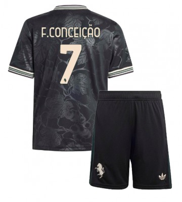Juventus Francisco Conceicao #7 Tredjetrøje Børn 2025-26 Kortærmet (+ Korte bukser)